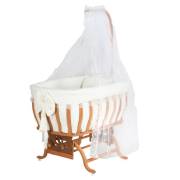 Bebetti 380 Fiyonklu Tekstil+Beşik Seti Meşe