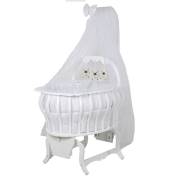 Bebetti 740B Hünkar Klasik  Beşik+Tekstil Seti Beyaz