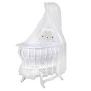 Bebetti 750B Hünkar Puantiyeli Beşik+Tekstil Seti Beyaz