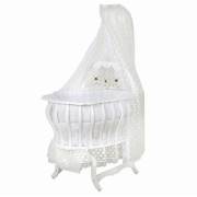 Bebetti 750K Hünkar Puantiyeli Beşik+Tekstil Seti Krem