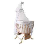 Bebetti 010-G2 Kristal Fiyonklu Beşik Tekstil+Beşik Seti Gri 