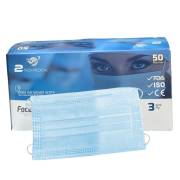 Two Tech Medikal Yeni Nesil 3 Katlı 90gr Meltblown Filtreli Yetişkin Maske 50