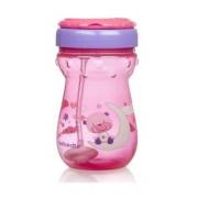 Bebedor Akıllı Pipetli Bardak 360 ml +9 Ay-Pembe