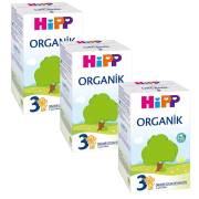 Hipp 3 Organik Devam Sütü 600 gr 3 Adet