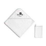 Funna Baby 9838 Üçgen Başlıklı Havlu Seti - Lets Go - Mint - 75 x 75 cm