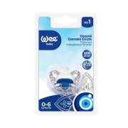 Wee Baby 265 Nazar Boncuğu Klasik Desenli Damaklı No:1 0-6 Ay Emzik