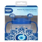 Wee Baby 262 Nazar Boncuğu Desenli Akıtmaz Kulplu PP Alıştırma Bardağı 125 ml