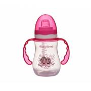 Babytime BT105 Damla Akıtmaz Kulplu Bardak 250 ml - Pembe