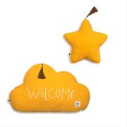 Funna Baby 0228 Muslin Dekoratif Yastık Seti - Marigold - Hardal