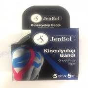 Jenbol Kinesiology Tape Ağrı Bandı 5 cm x 5 m - Siyah