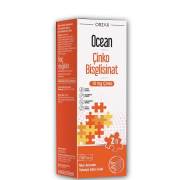 Ocean Çinko Bisglisinat Şurup 150 ml - 10mg Çinko -Muz Aromalı