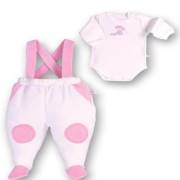 Sevi Bebe Askılı Pantolon Body Takım