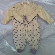 Sevi Bebe Küpür Yakalı Bluz - Tulum Kız Takım