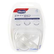 Chicco Physio Soft Silikon 4+ Emzik ( Gommotto ) - Şeffaf