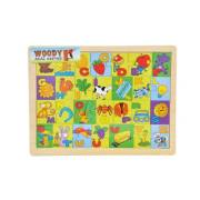 Sunman Alfabe Resimli Ahşap Puzzle S00004438