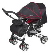 Pierre Cardin PC120 Bolton Çift Yönlü Bebek Arabası Siyah Kırmızı