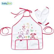 Babyjem Boyundan Bağlamalı Faaliyet Önlüğü Kırmızı