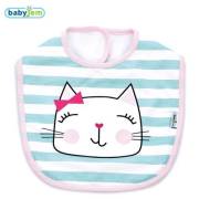 Babyjem Çizgili Baskılı Önlük Yeşil