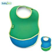 Babyjem Soft Renkli Önlük  Mavi/Yeşil