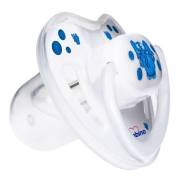 Bambino Silikon Desenli Damaklı Emzik No0 - Opak Mavi Fil