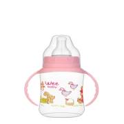 Wee Baby 744 Kulplu PP Biberon 150ml - Pembe