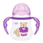 Wee Baby 754 Akıtmaz Kulplu PP Bardak 250ml - Mor