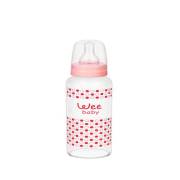 Wee Baby 772 Isıya Dayanıklı Cam Biberon 240ml - Pembe
