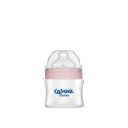 Wee Baby 787 Geniş Ağızlı Isıya Dayanıklı Cam Biberon 120 ml - Pembe