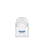 Wee Baby 787 Geniş Ağızlı Isıya Dayanıklı Cam Biberon 120 ml - Beyaz