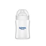 Wee Baby Geniş Ağızlı Isıya Dayanıklı Cam Biberon 250ml Beyaz