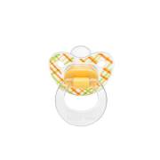 Wee Baby 838 Şeffaf Desenli Damaklı Emzik 18+ Ay - Sarı