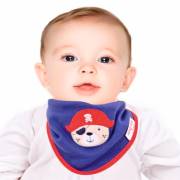 Sevi Bebe Lüks Fular Önlük Lacivert