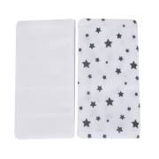 Sevi Bebe Çok Amaçlı Müslin Bez (2Adet) - Gri Yıldız