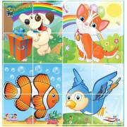 Pilsan Sevimli Hayvanlar 4x4 Puzzle 03196