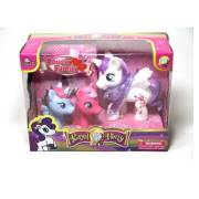 Vardem Kutulu 3pcs Sevimli Ponny Ailesi (Ponny ve 2 Yavrusu) WG-87053