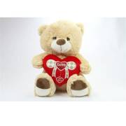 Vardem Peluş 40Cm Kalpli Ayı,Tavşan,Köpek Kahve Renk PHC251/40