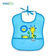 Babyjem Poli Muşamba Önlük Küçük Mavi