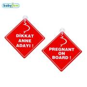 Babyjem Araba Cam Yazısı Arabada Anne Adayı Var / 094Kırmızı