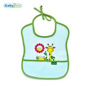 Babyjem Poli Muşamba Önlük Küçük Beyaz