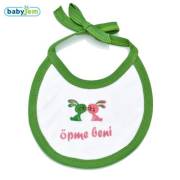 Babyjem Öpme Beni Mama Önlüğü Soft Yeşil Biyeli
