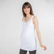 Funna Mamma 7628 Atlet Yaka Hamile T-Shirt - Alda - Beyaz / L Beden