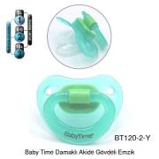 BabyTime Silikon Damaklı Akide Gövdeli Emzik 6-18 Ay - Yeşil