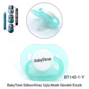 BabyTime Silikon Kiraz Uçlu Akide Gövdeli Emzik 0-6 Ay - Yeşil