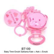 BabyTime Emzik Saklama Kabı / Askı / Emzik - Pembe