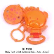 BabyTime Emzik Saklama Kabı / Askı / Emzik - Turuncu